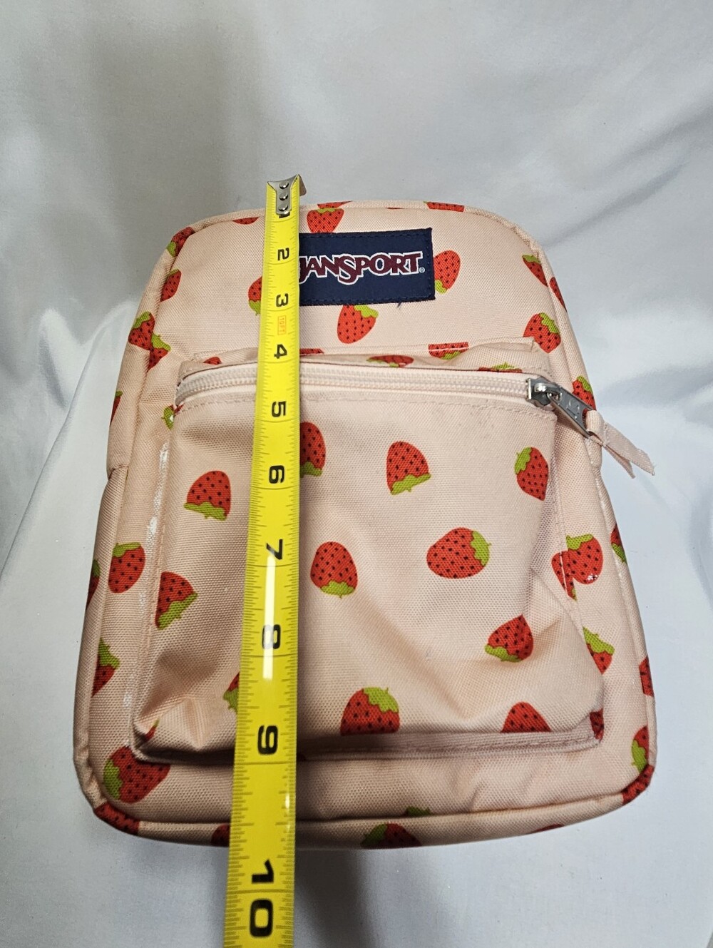 JanSport Strawberry Print Insulated Lunch Bag Pink Lunch Box Cute Fruit Pattern - Picture 8 of 9
